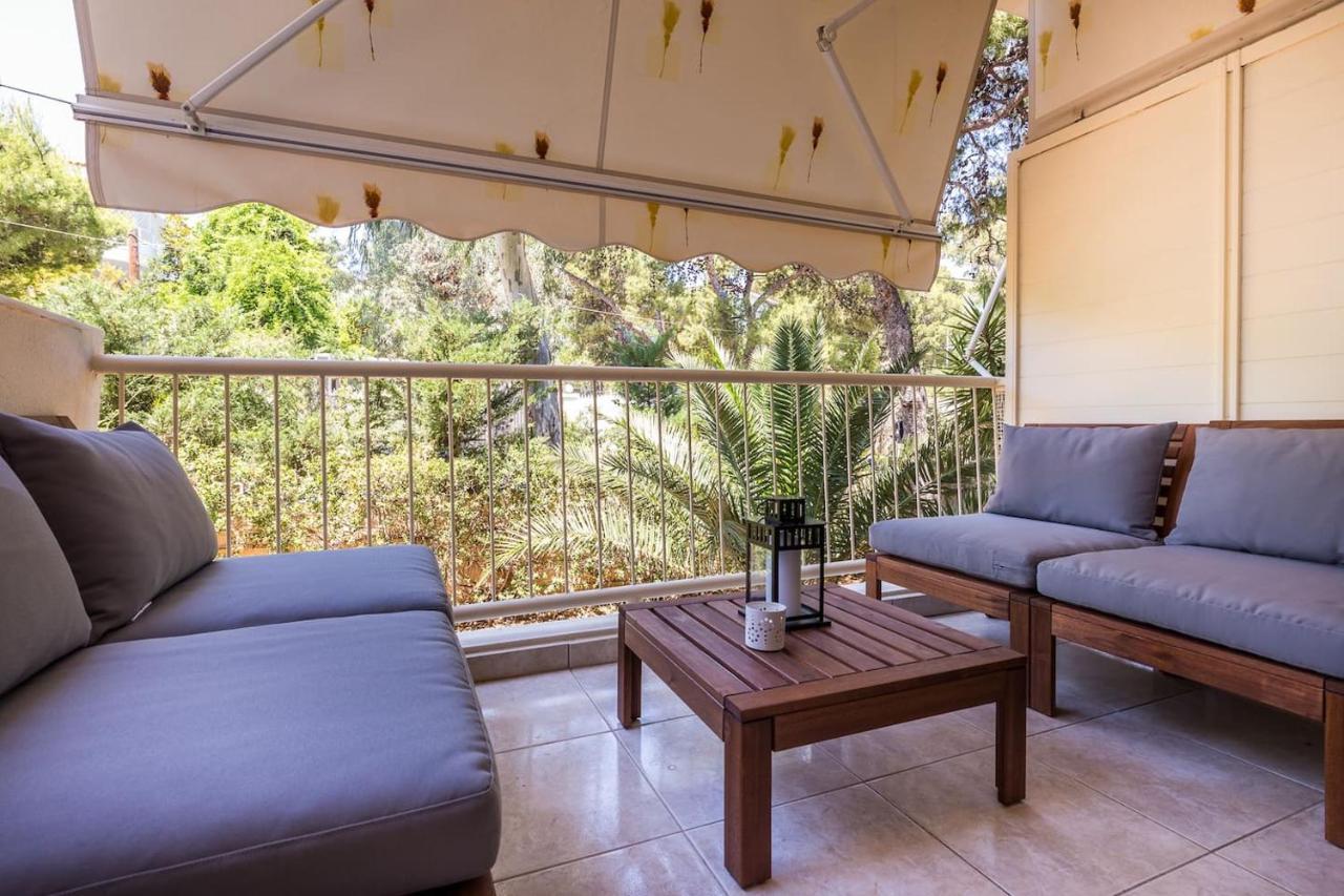 Elegant Apartment W Great Balcony In Vouliagmeni Aten Exteriör bild